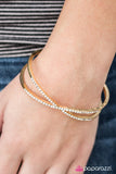 Paparazzi "Thunderstorm" Gold Bracelet Paparazzi Jewelry