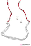 Paparazzi "Tied and True - Red" necklace Paparazzi Jewelry