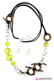 Paparazzi "Tied Me Over - Green " necklace Paparazzi Jewelry