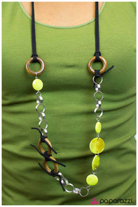 Paparazzi "Tied Me Over - Green " necklace Paparazzi Jewelry