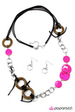 Paparazzi "Tied Me Over" Pink Necklace & Earring Set Paparazzi Jewelry