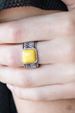 Paparazzi "Tiger Trainer" Yellow Ring Paparazzi Jewelry