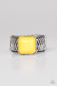 Paparazzi "Tiger Trainer" Yellow Ring Paparazzi Jewelry