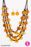 Paparazzi "Tiki Tango - Orange" necklace Paparazzi Jewelry