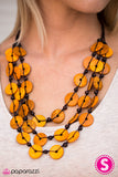 Paparazzi "Tiki Tango - Orange" necklace Paparazzi Jewelry