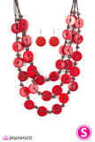 Paparazzi "Tiki Tango - Red" necklace Paparazzi Jewelry