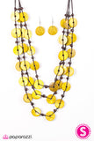 Paparazzi "Tiki Tango - Yellow" necklace Paparazzi Jewelry