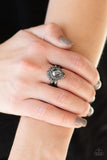 Paparazzi "Till QUEENDOM Come” Black Ring Paparazzi Jewelry