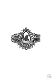 Paparazzi "Till QUEENDOM Come” Black Ring Paparazzi Jewelry