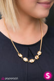 Paparazzi "Till The Money Runs Out" Gold Necklace & Earring Set Paparazzi Jewelry