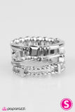 Paparazzi "Tilt-A-Whirl - Silver" ring Paparazzi Jewelry