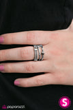 Paparazzi "Tilt-A-Whirl - Silver" ring Paparazzi Jewelry