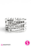 Paparazzi "Tilt-A-Whirl - White" ring Paparazzi Jewelry
