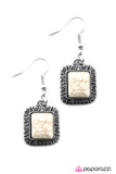 Paparazzi "Til The Cows Come Home - White" earring Paparazzi Jewelry