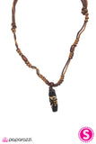 Paparazzi "Time For Tiki" Brown Necklace & Earring Set Paparazzi Jewelry