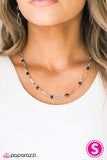 Paparazzi "Time Is Of The Essence" Black 121YV Necklace & Earring Set Paparazzi Jewelry