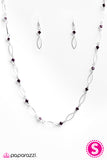 Paparazzi "Time Is Of The Essence" Purple Necklace & Earring Set Paparazzi Jewelry