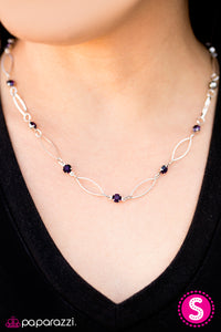 Paparazzi "Time Is Of The Essence" Purple Necklace & Earring Set Paparazzi Jewelry