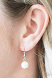 Paparazzi "Timeless Essence" White Necklace & Earring Set Paparazzi Jewelry