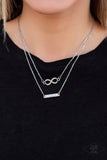 Paparazzi "Timeless Love - Silver" necklace Paparazzi Jewelry