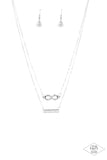 Paparazzi "Timeless Love - Silver" necklace Paparazzi Jewelry