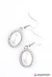 Paparazzi "Timelessly Tampa - White" earring Paparazzi Jewelry