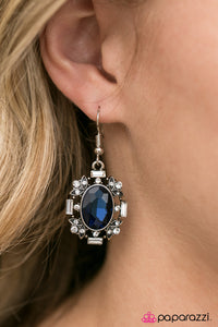 Paparazzi "Timelessly Titanic" Blue Earrings Paparazzi Jewelry