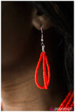 Paparazzi "Time To Tango" Red Necklace & Earring Set Paparazzi Jewelry