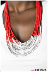 Paparazzi "Time To Tango" Red Necklace & Earring Set Paparazzi Jewelry