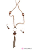 Paparazzi "Time To Tassel" Copper Necklace & Earring Set Paparazzi Jewelry