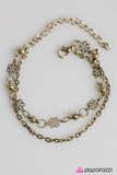 Paparazzi "Tiptoe Through The Tulips - Brass" bracelet Paparazzi Jewelry