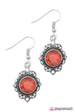 Paparazzi "To BEAM Or Not To BEAM" Orange Earrings Paparazzi Jewelry