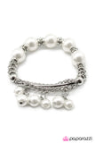 Paparazzi "To Be Desired - White" bracelet Paparazzi Jewelry