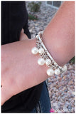 Paparazzi "To Be Desired - White" bracelet Paparazzi Jewelry