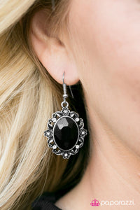 Paparazzi "To Buy Or Not To Buy" Black Earrings Paparazzi Jewelry