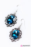Paparazzi "To Buy Or Not To Buy" Blue Earrings Paparazzi Jewelry