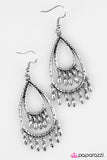 Paparazzi "Toes In The Sand" Silver Earrings Paparazzi Jewelry