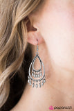 Paparazzi "Toes In The Sand" Silver Earrings Paparazzi Jewelry