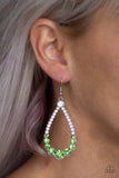 Paparazzi "Token Twinkle" Green Earrings Paparazzi Jewelry