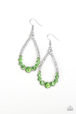 Paparazzi "Token Twinkle" Green Earrings Paparazzi Jewelry