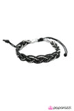 Paparazzi "Tongue Tied - Black" bracelet Paparazzi Jewelry
