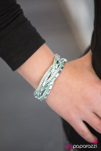 Paparazzi "Too Cool For School" Green Wrap Bracelet Paparazzi Jewelry