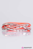 Paparazzi "Too Cool For School" Orange Wrap Bracelet Paparazzi Jewelry