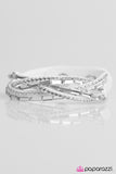 Paparazzi "Too Cool For School" White Wrap Bracelet Paparazzi Jewelry