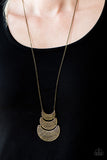 Paparazzi "Too Much Too MOON - Brass" necklace Paparazzi Jewelry