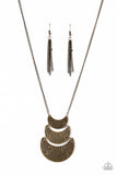 Paparazzi "Too Much Too MOON - Brass" necklace Paparazzi Jewelry