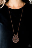 Paparazzi "Too Much Too MOON - Copper" necklace Paparazzi Jewelry