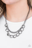 Paparazzi "Top Boss - Black" necklace Paparazzi Jewelry