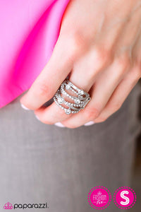 Paparazzi "Top Dollar" White Ring Paparazzi Jewelry