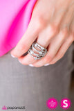 Paparazzi "Top Dollar" White Ring Paparazzi Jewelry